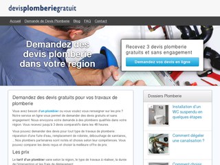 Détails : Devis travaux de plomberie