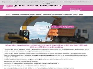 Travaux de terrassement dans l'Hérault par JM.R Secteur Démolition