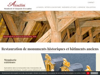 Asselin, restauration de monuments historiques