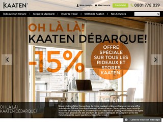 Stores et rideaux en ligne Kaaten | Store sur mesure de qualité