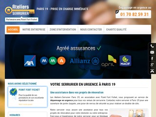 Détails : Ateliers-Serrurier Paris 19 : votre entreprise de serrurerie disponible 7j/7 