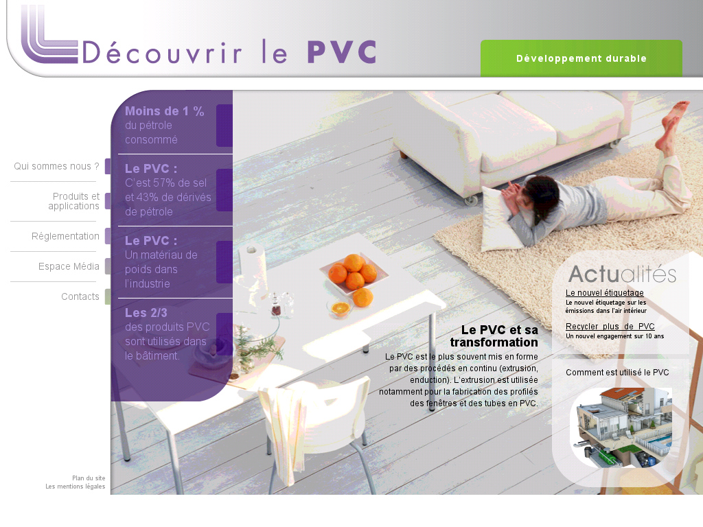 Toutes les applications du PVC dans l'habitat