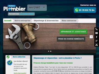 Ateliers-Plombier Paris 7