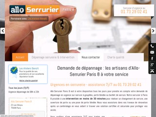 Allo-Serrurier Paris 8 : votre artisan à domicile 