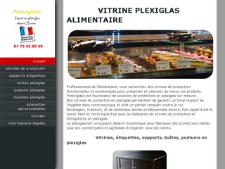 Détails : vitrine de protection