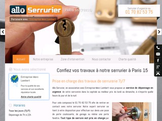 Toutes vos urgences de serrurerie avec Allo-Serrurier Paris 15