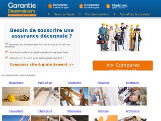 Garantie-decennale.com : Comparateur d'assurances décennales