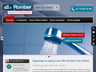 Détails : Allo-Plombier Paris 20 pour toutes vos urgences en plomberie