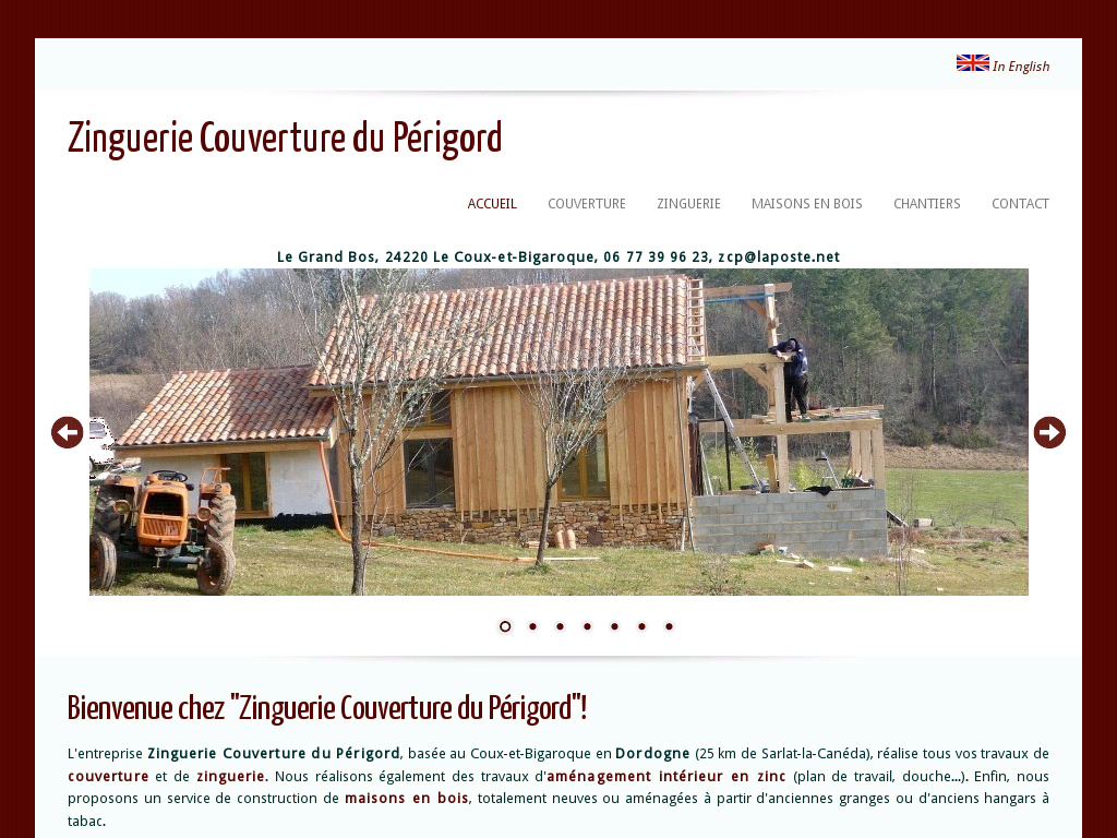 Détails : Zinguerie Couverture du Périgord - Dordogne (24) - Couvreur - Zingueur - Toiture - Démoussage - Isolation - Gouttière - Velux - Maison en bois