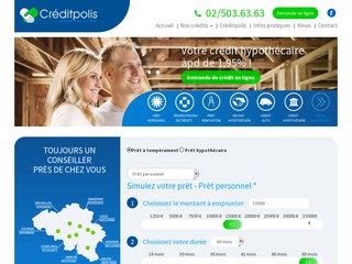 Détails : Créditpolis: Crédit hypothécaire et rachat de crédit en ligne